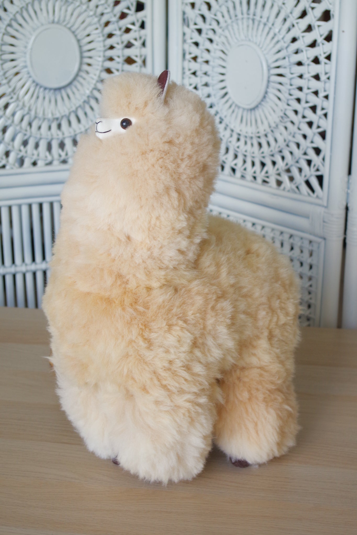 Alpaca wool plushie for home decor or gift. Large size 20