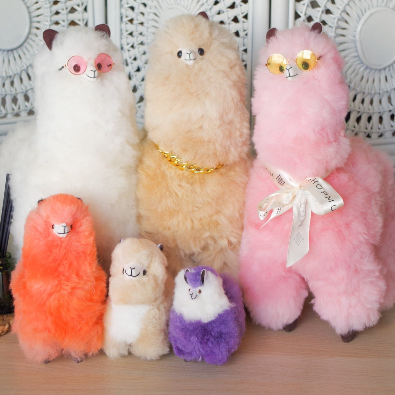 Alpaca wool plushie for home decor or gift. Large size 20