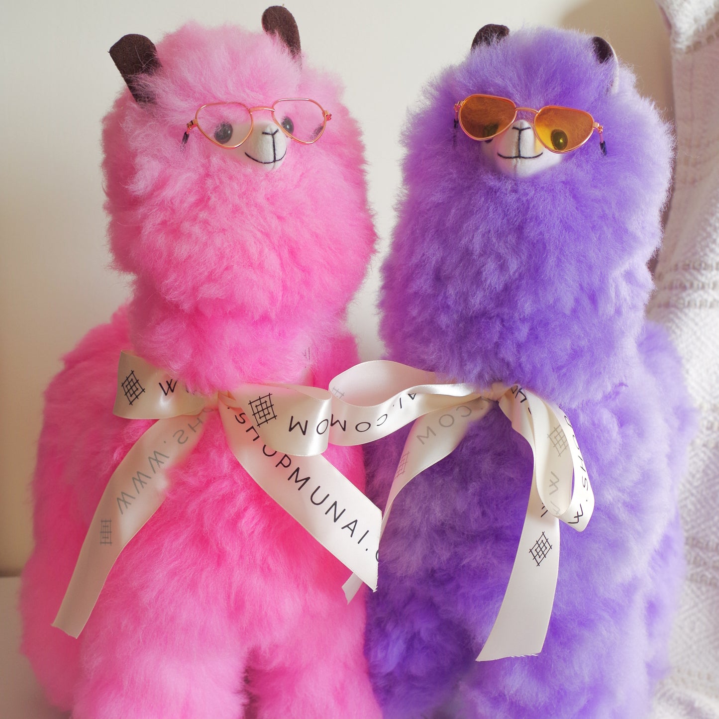 Alpaca wool plushie for home decor or gift. Large size 20