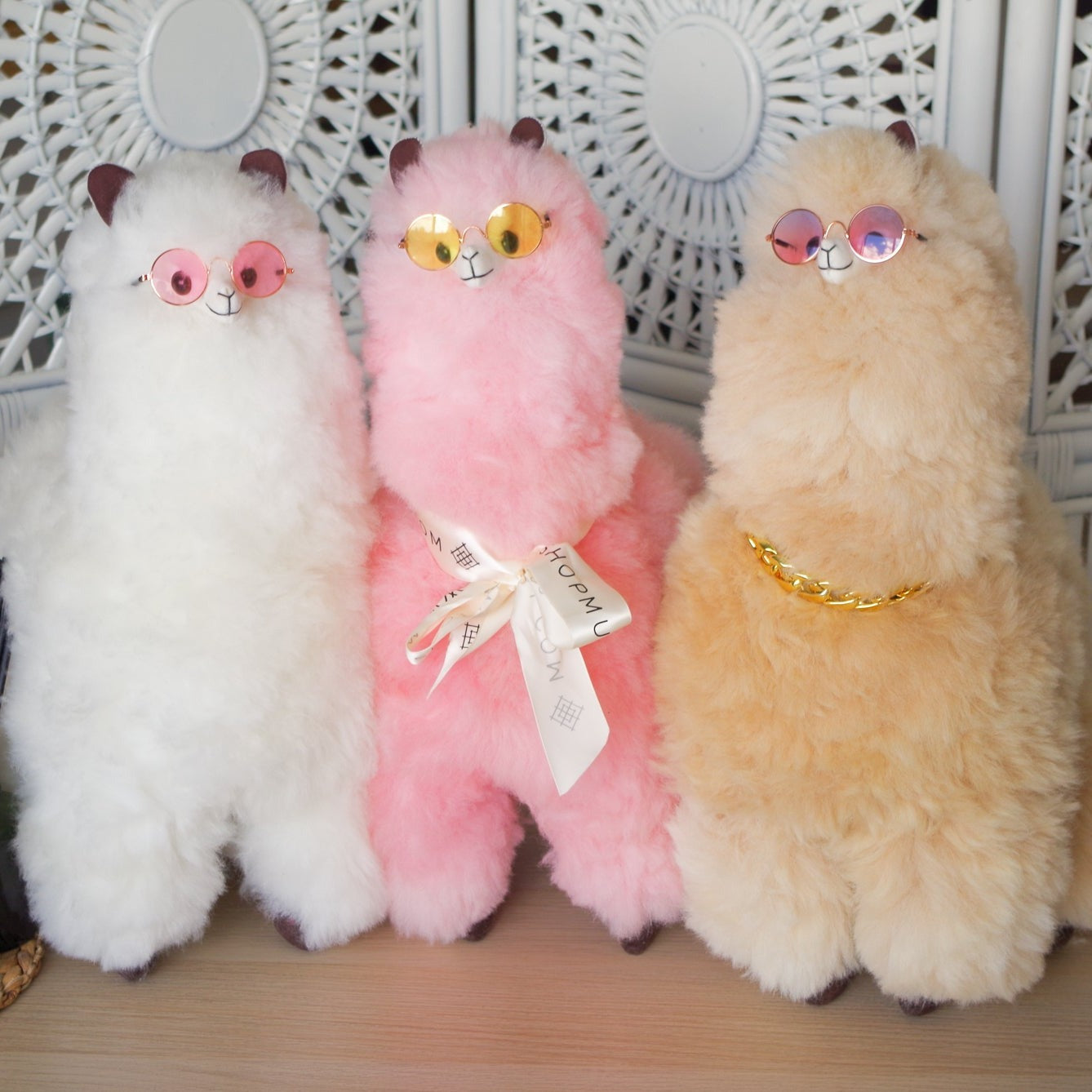 Alpaca wool plushie for home decor or gift. Large size 20