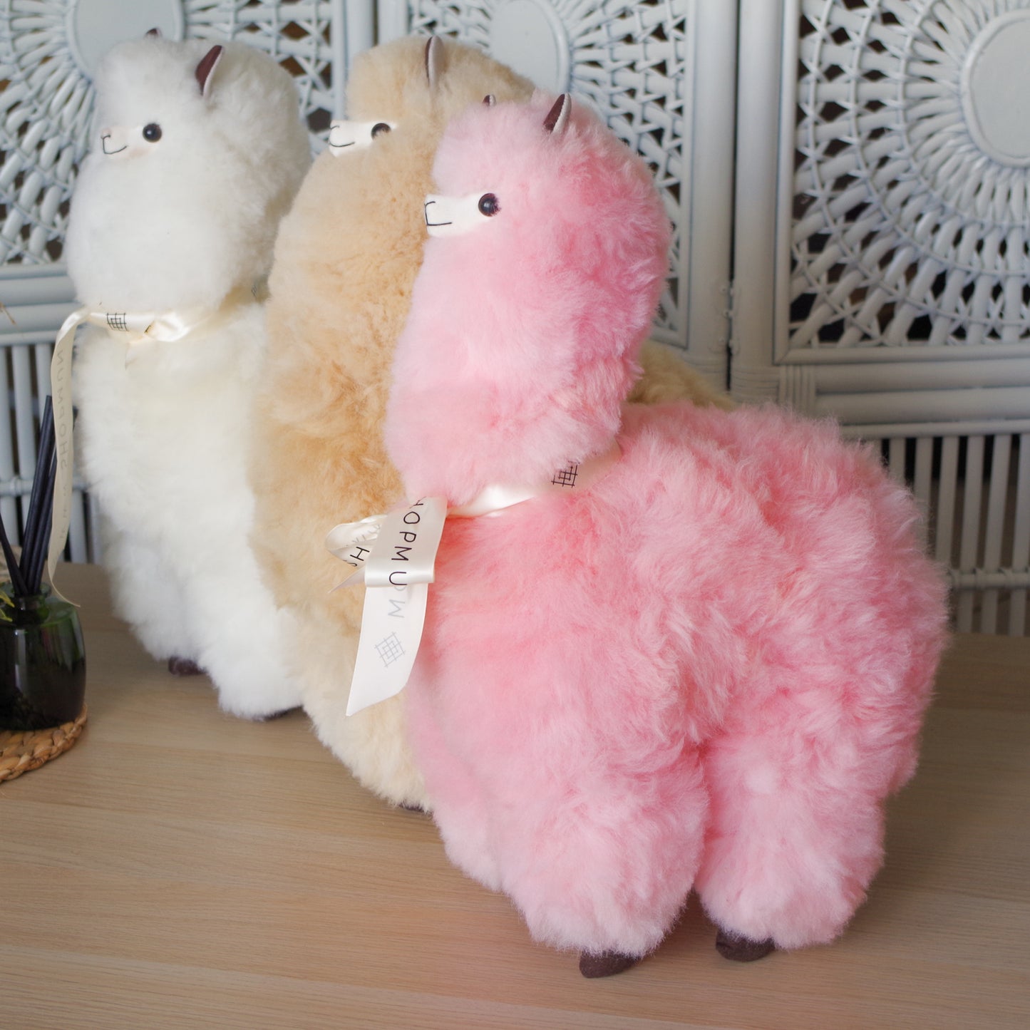 Alpaca wool plushie for home decor or gift. Large size 20