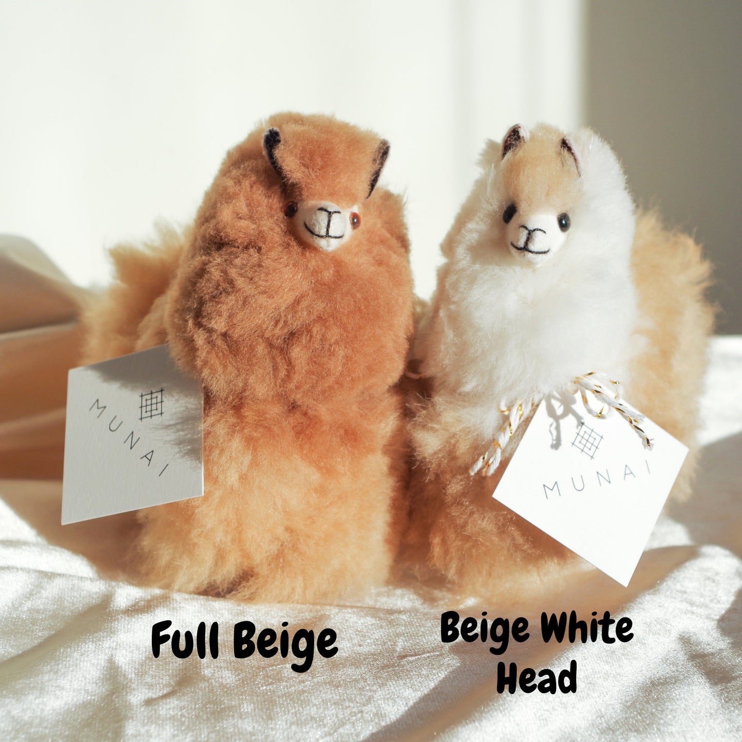 Alpaca wool plushie for home decor or gift. Small size 6