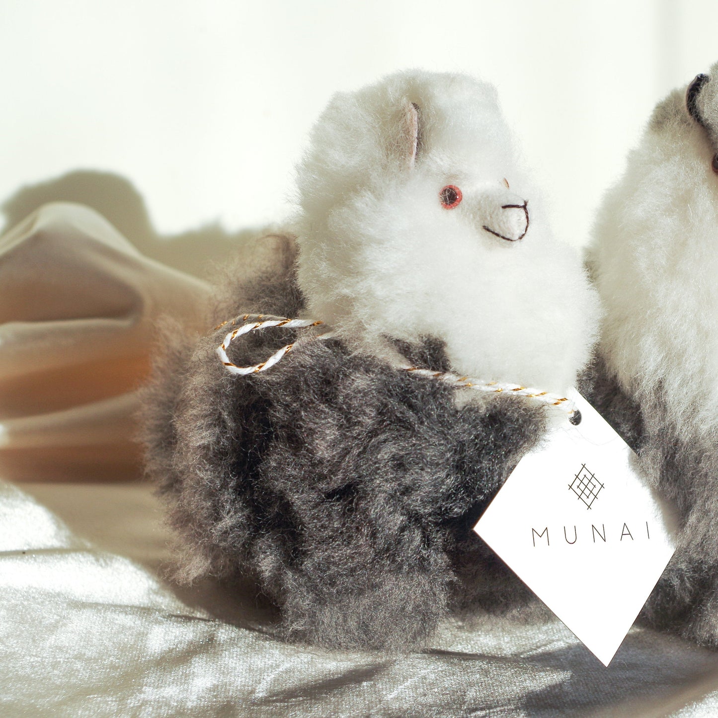 Alpaca wool plushie for home decor or gift. Small size 6