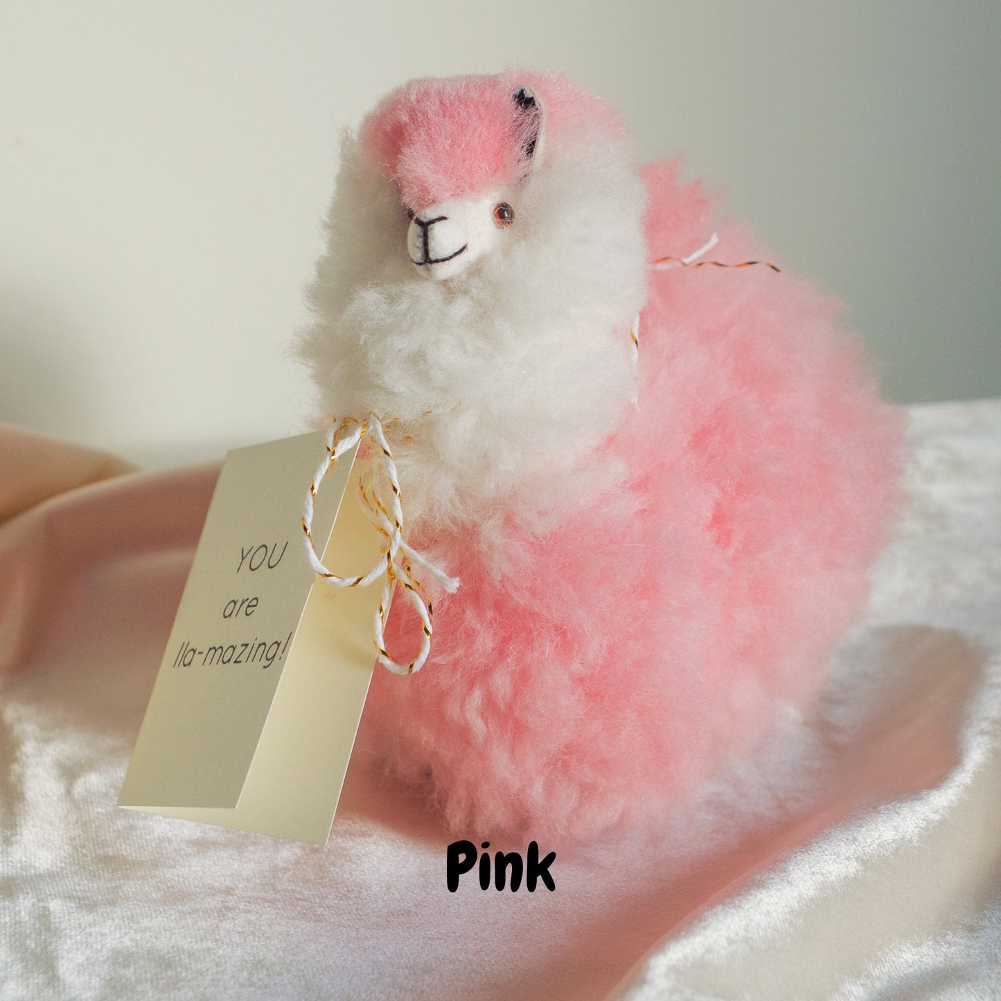 Alpaca wool plushie for home decor or gift. Small size 6