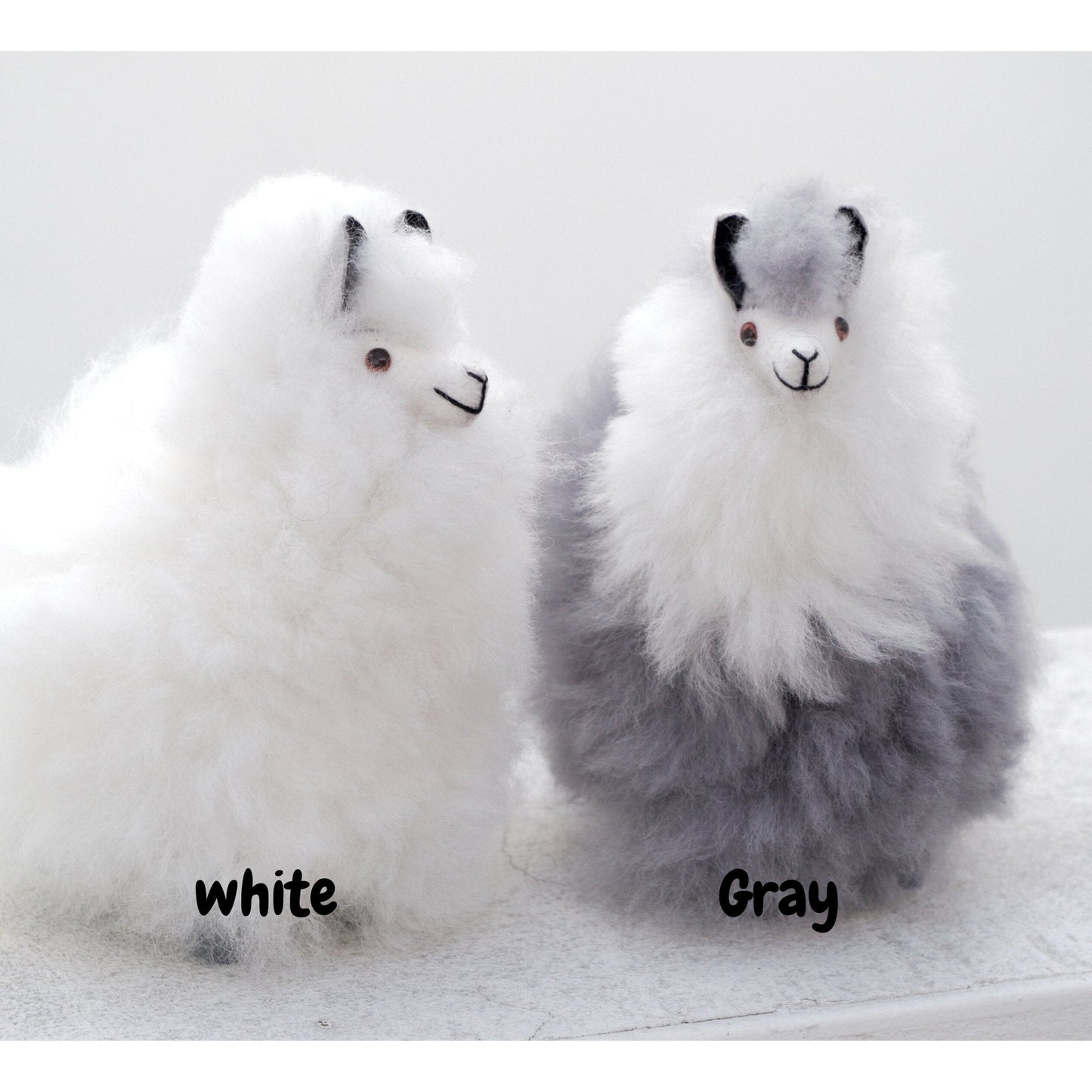 Alpaca wool plushie for home decor or gift. Small size 6