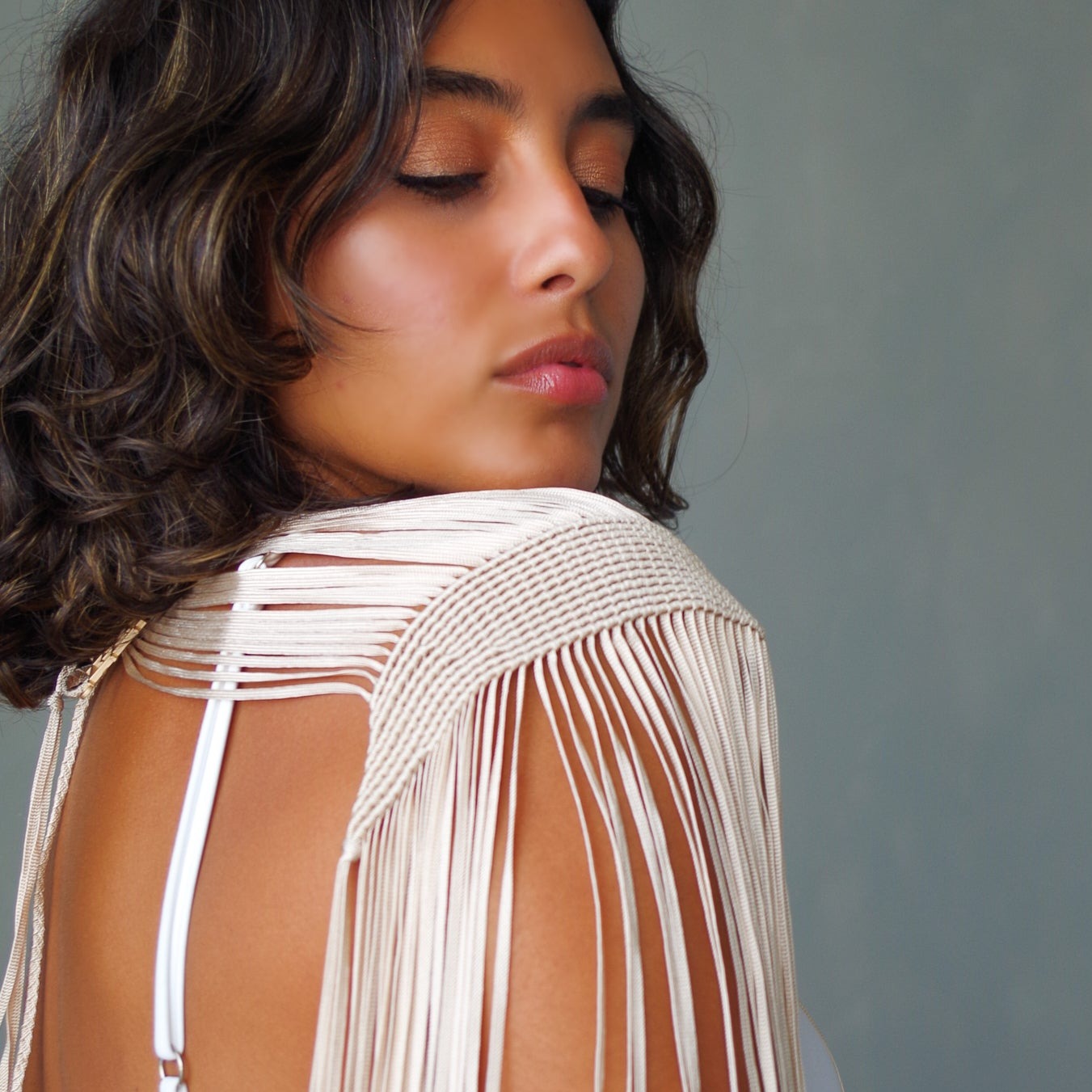 Macrame shoulder Top Cape Dress  Party Wear Boho Top | Festival Top or Rave Outfit