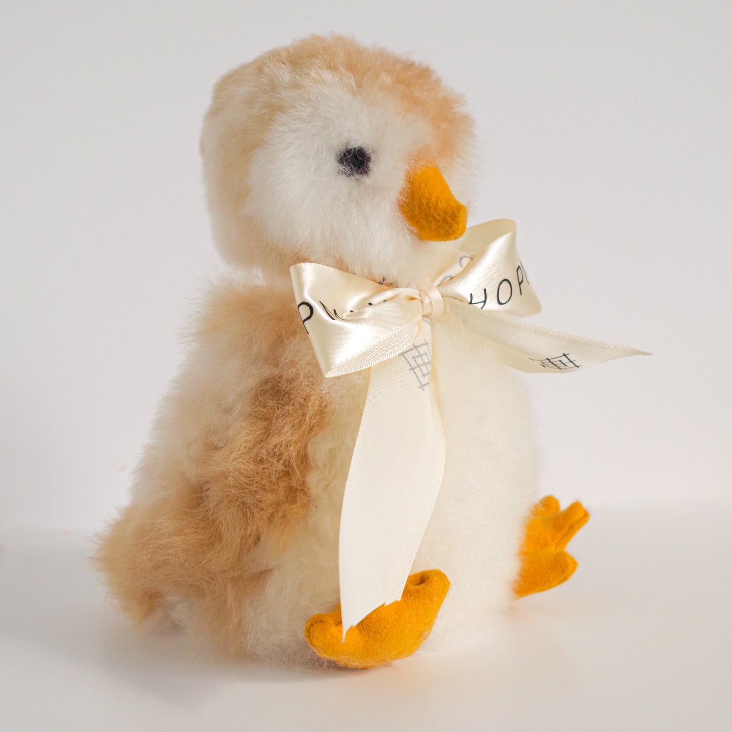 Fluffy Alpaca Penguin plushie / beige ultra soft penguin plushies / Hypoallergenic Alpaca Fur penguin toys perfect holiday gift