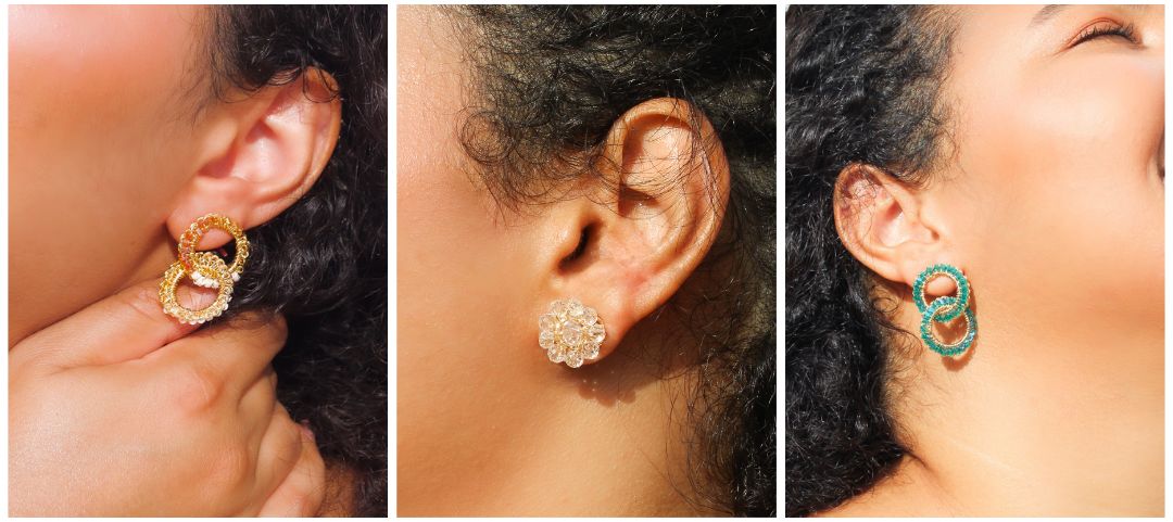 Handmade crochet earrings for every day wear