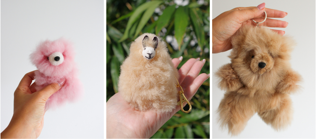 Meet Our Soft & Fluffy Alpaca Fur Keychains