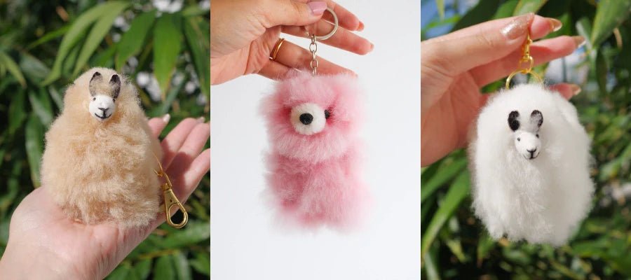 Meet Our Soft & Fluffy Alpaca Fur Keychains - Munai