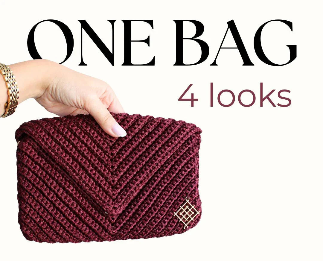 One Crochet Bag, Many Moments - How to style the same bag in different moments of your life - Munai