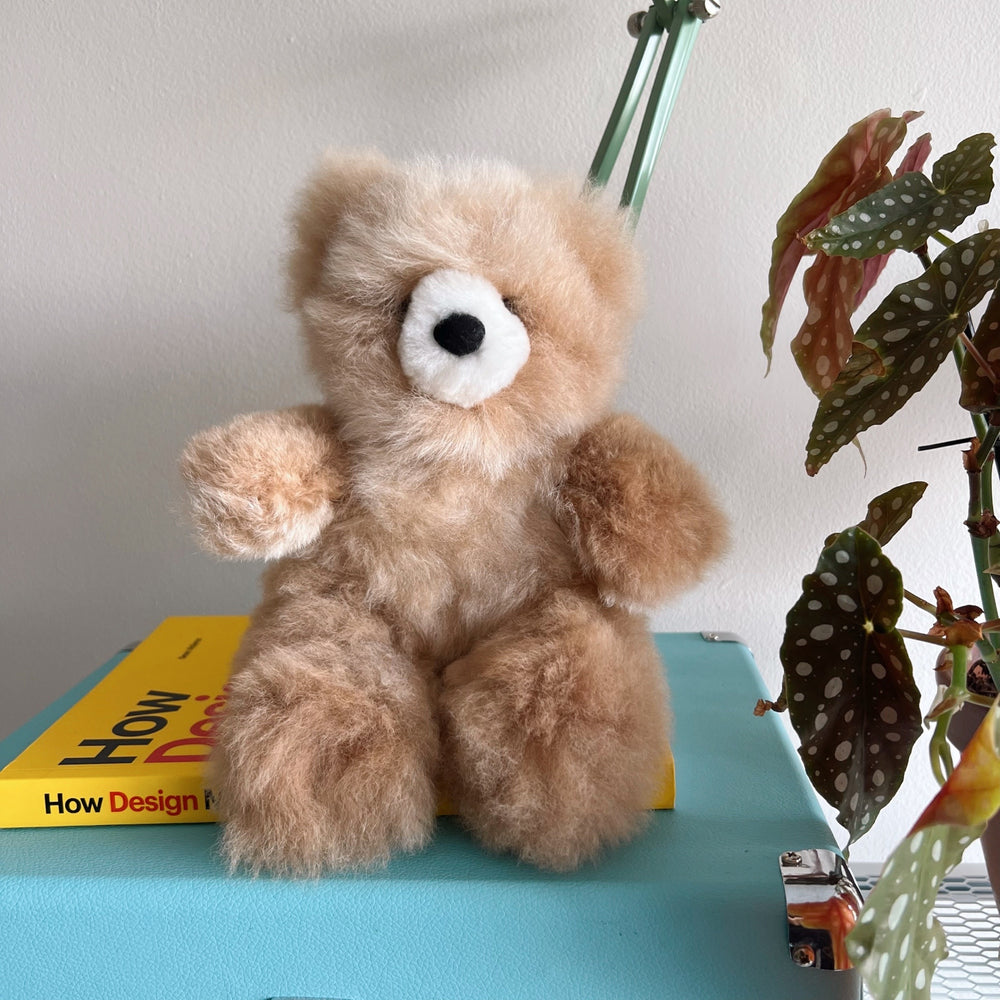 
                      
                        Fluffy Alpaca Teddy Bear / 12" in BEIGE ultra soft teddy bear plushie / Hypoallergenic Alpaca Fur toy
                      
                    