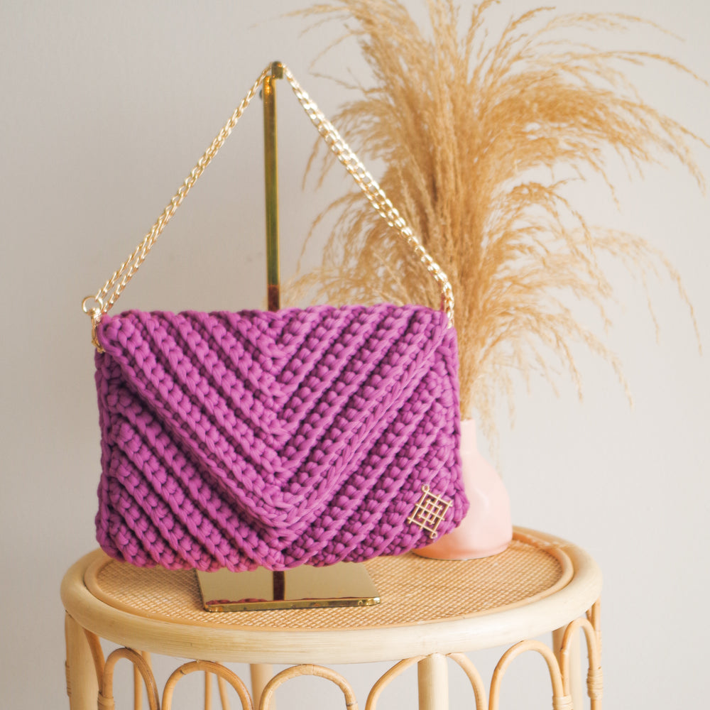 
                      
                        Small Crochet Envelope Crossbody handmade Bag. Envelope Crochet evening clutch 
                      
                    