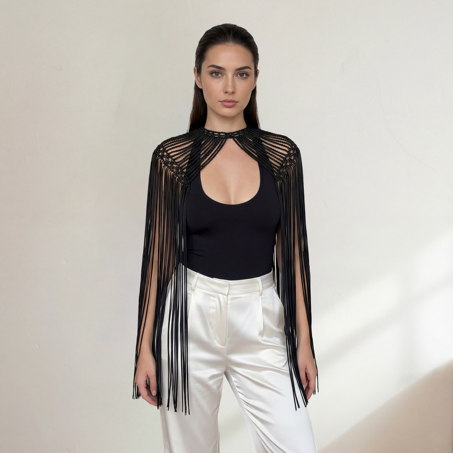 Leia Macrame Shoulder Necklace