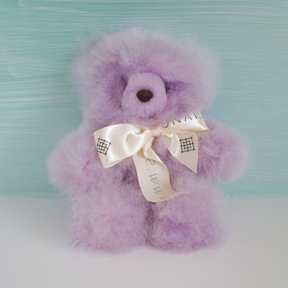 
                      
                        Fluffy Alpaca Teddy Bear / 12" in PURPLE ultra soft teddy bear plushie / Hypoallergenic Alpaca Fur toy
                      
                    