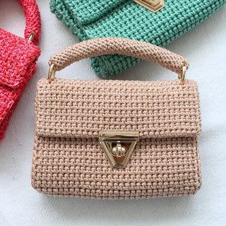 Amber Bag - Handmade Crochet Bag – Luxury Evening Handbag - Munai