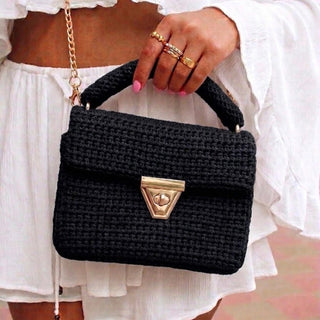 Amber Bag - Handmade Crochet Bag – Luxury Evening Handbag - Munai