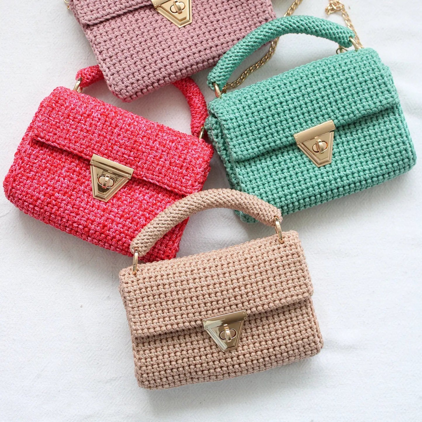 Amber Bag - Handmade Crochet Bag – Luxury Evening Handbag - Munai