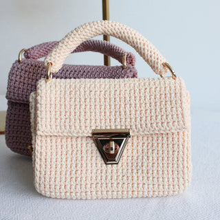 Amber Bag - Handmade Crochet Bag – Luxury Evening Handbag - Munai