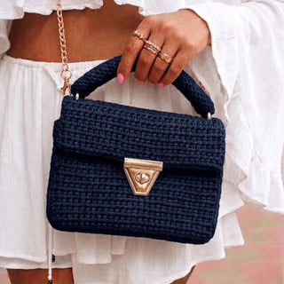 Amber Bag - Handmade Crochet Bag – Luxury Evening Handbag - Munai