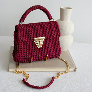 Amber Bag - Handmade Crochet Bag – Luxury Evening Handbag - Munai