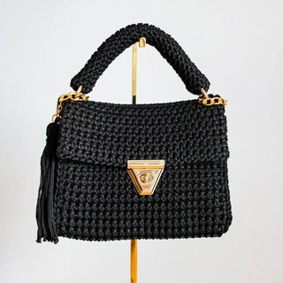 Amber Bag - Handmade Crochet Bag – Luxury Evening Handbag - Munai