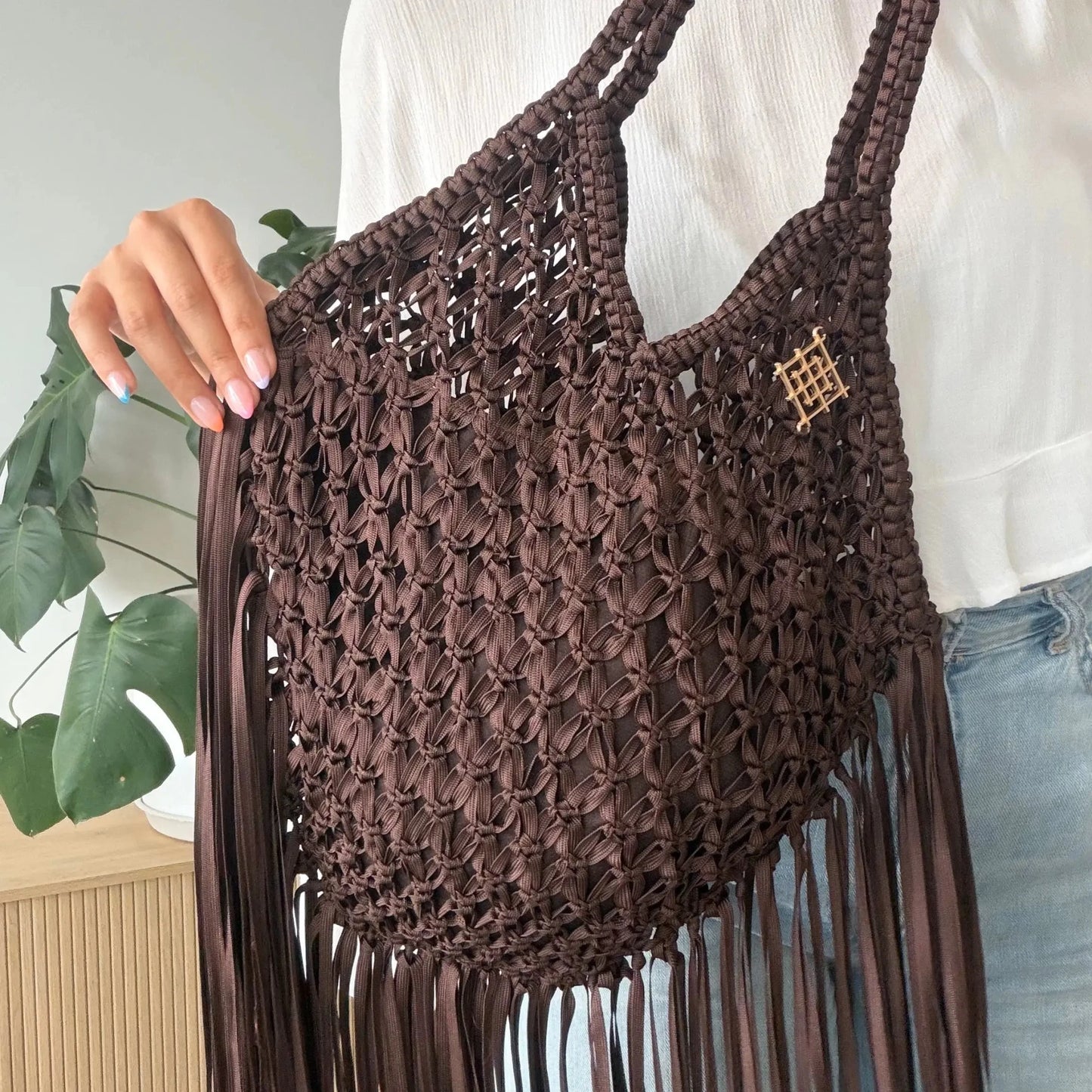 Arianna Macrame Bag - Crossbody fringe bag - Munai