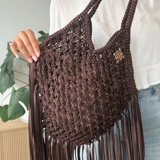 Arianna Macrame Bag - Crossbody fringe bag - Munai