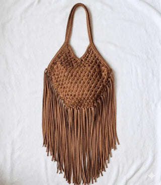 Arianna Macrame Bag - Crossbody fringe bag - Munai