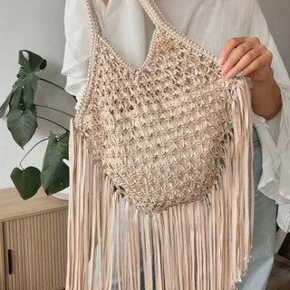 Arianna Macrame Bag - Crossbody fringe bag - Munai