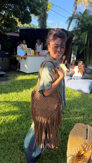 Arianna Macrame Bag - Crossbody fringe bag - Munai