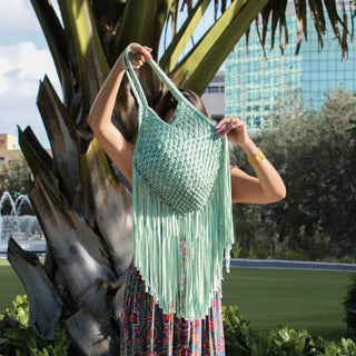 Arianna Macrame Bag - Fringe Shoulder bag - Munai