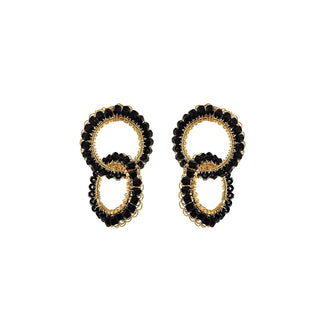 Circle Nova Crochet Earrings - Geometric earrings - Munai