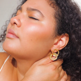 Circle Nova Crochet Earrings - Geometric earrings - Munai