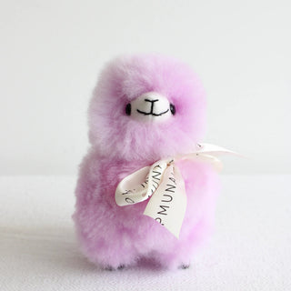 Handmade 100% Alpaca Fur Chibi Llama - Ultra-Soft Stuffed Animal - Munai