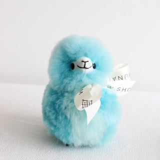 Handmade 100% Alpaca Fur Chibi Llama - Ultra-Soft Stuffed Animal - Munai