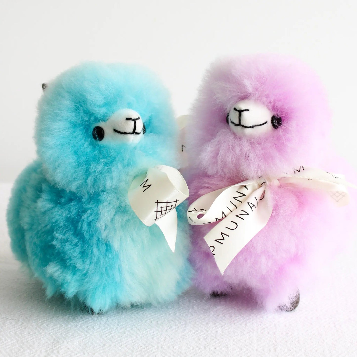 Handmade 100% Alpaca Fur Chibi Llama - Ultra-Soft Stuffed Animal - Munai