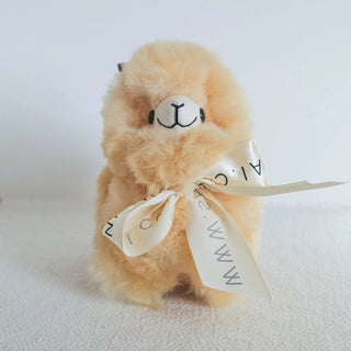 Handmade 100% Alpaca Fur Chibi Llama - Ultra - Soft Stuffed Animal - Munai