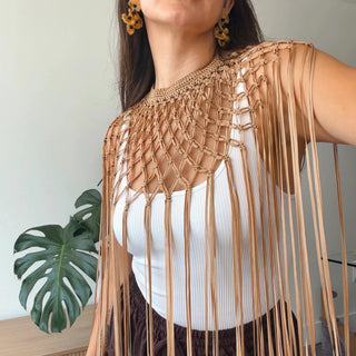 Macrame Boho Choker | Shoulder Accent - Munai