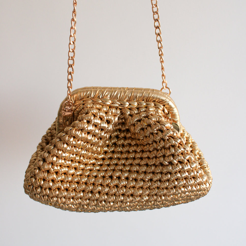 
                      
                        Metallic Clutch Crochet Bags
                      
                    