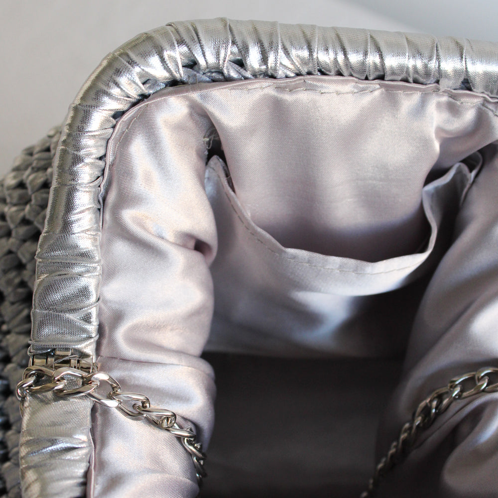 
                      
                        Metallic Clutch Crochet Bags
                      
                    