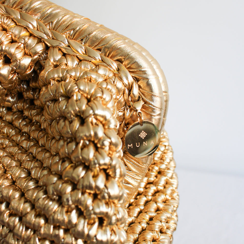 
                      
                        Metallic Clutch Crochet Bags
                      
                    