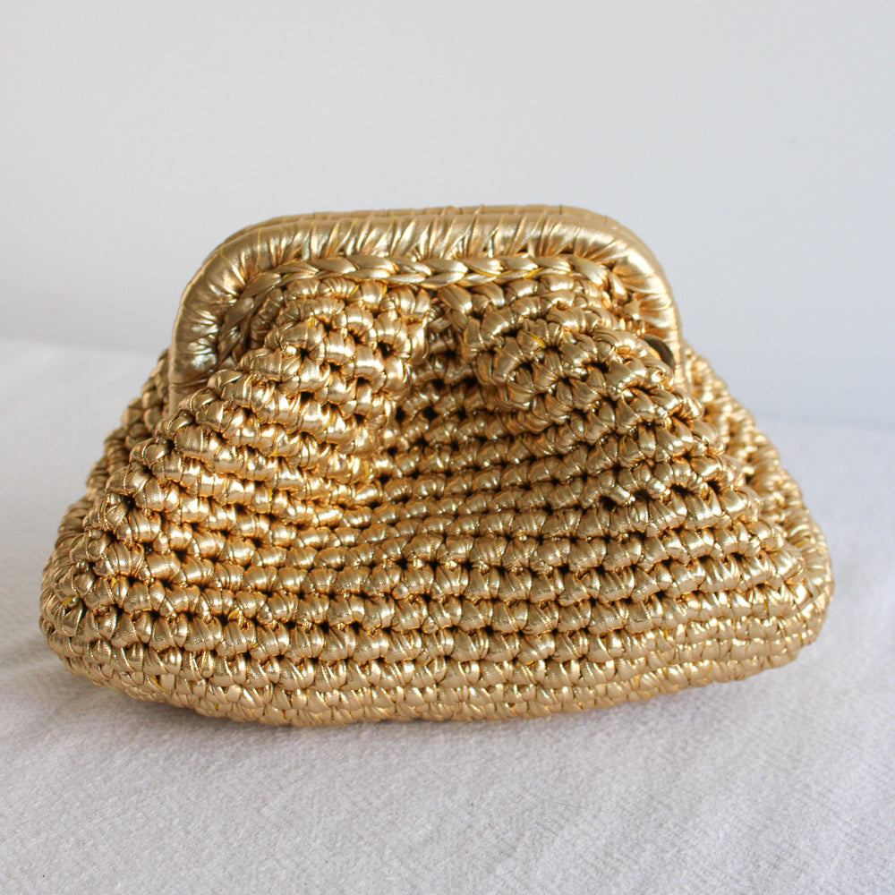 
                      
                        Metallic Clutch Crochet Bags
                      
                    