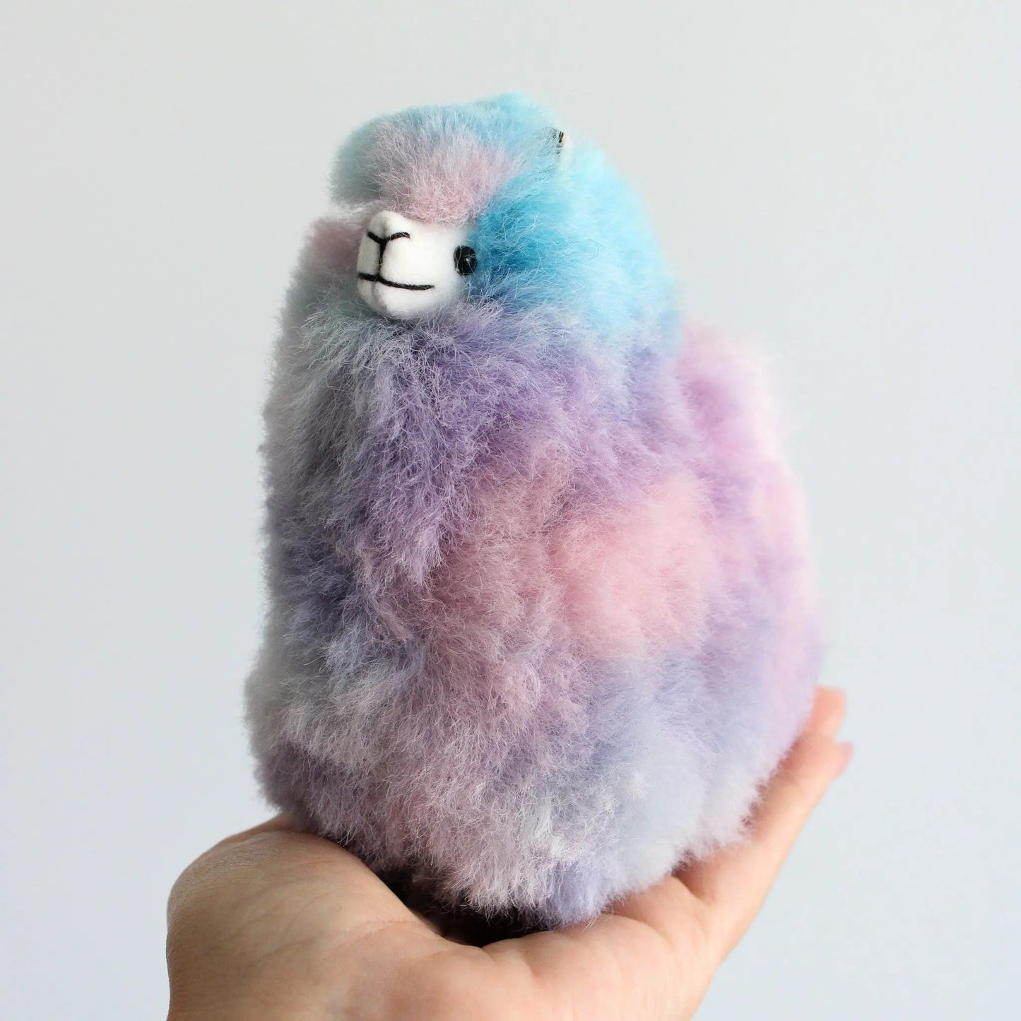 Multi Color Mini Alpacas - Alpaca fur small stuffed animal - Munai