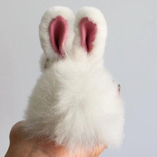 Small Bunny keychains - 100% Alpaca fur bag charms - Munai