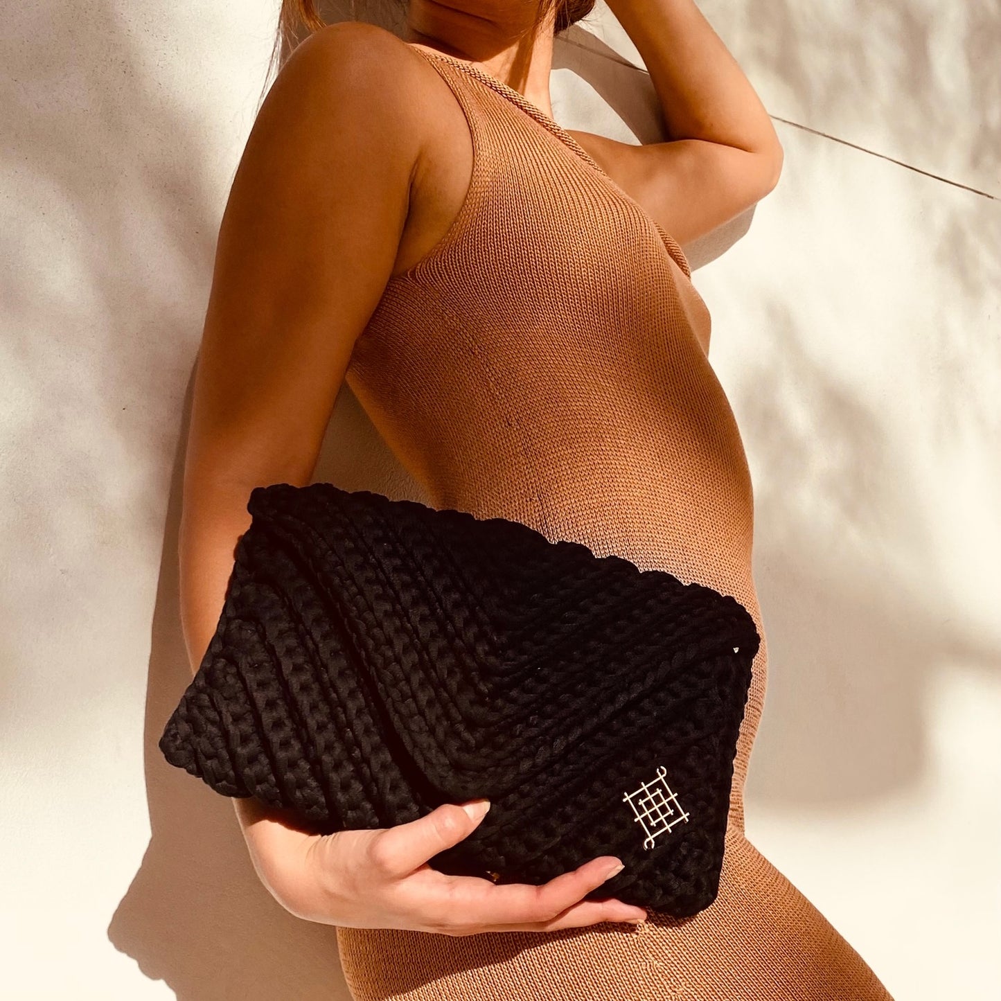 Small Crochet Envelope Crossbody handmade Bag. Envelope Crochet evening clutch 