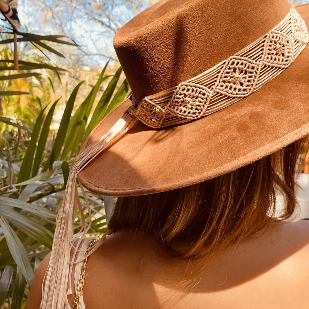 
                      
                        Load and play video in Gallery viewer, Suede Hat &amp;amp; Band
                      
                    